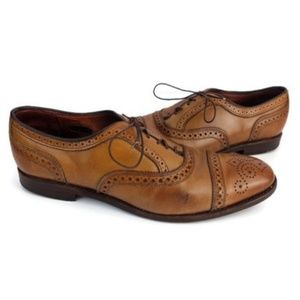 Allen Edmonds Men's Brown Oxford Shoes US Size 10D